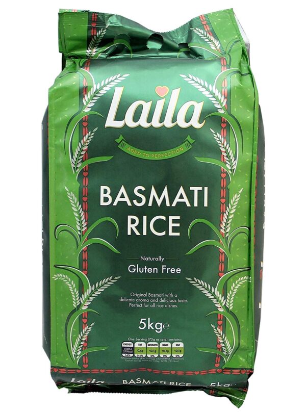 Laila Basmati Rice 5kg ZakiAsianFoods