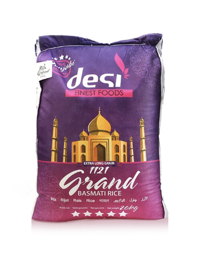Desi Grand Basmati Rice XXL 1121  20kg