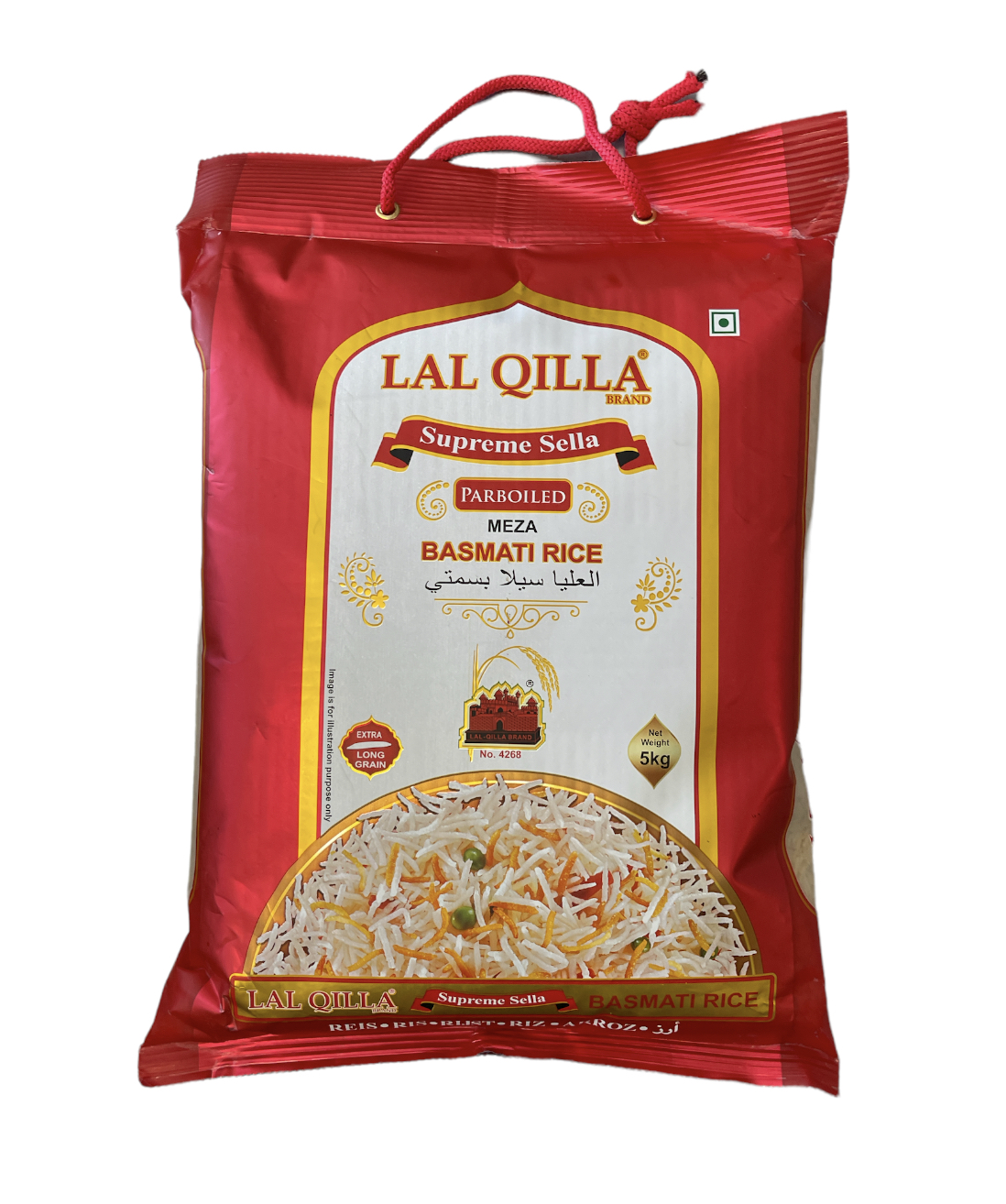 Lal Qilla Supreme Sella Rice Parboiled Meza Basmati Rice 5kg