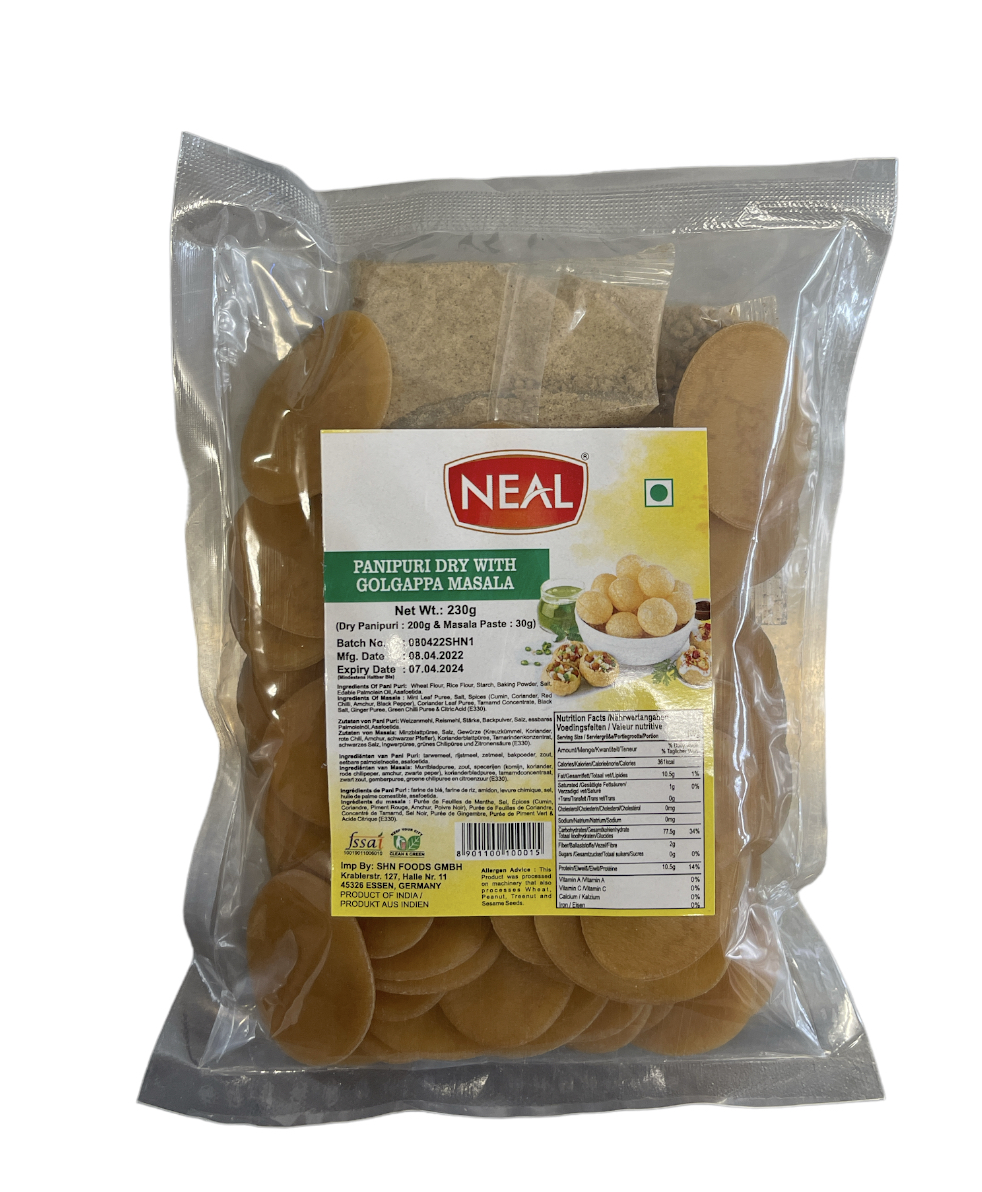 NEAL PANI PURI/GOLGAPPA PAPAD WITH MASALA   230G