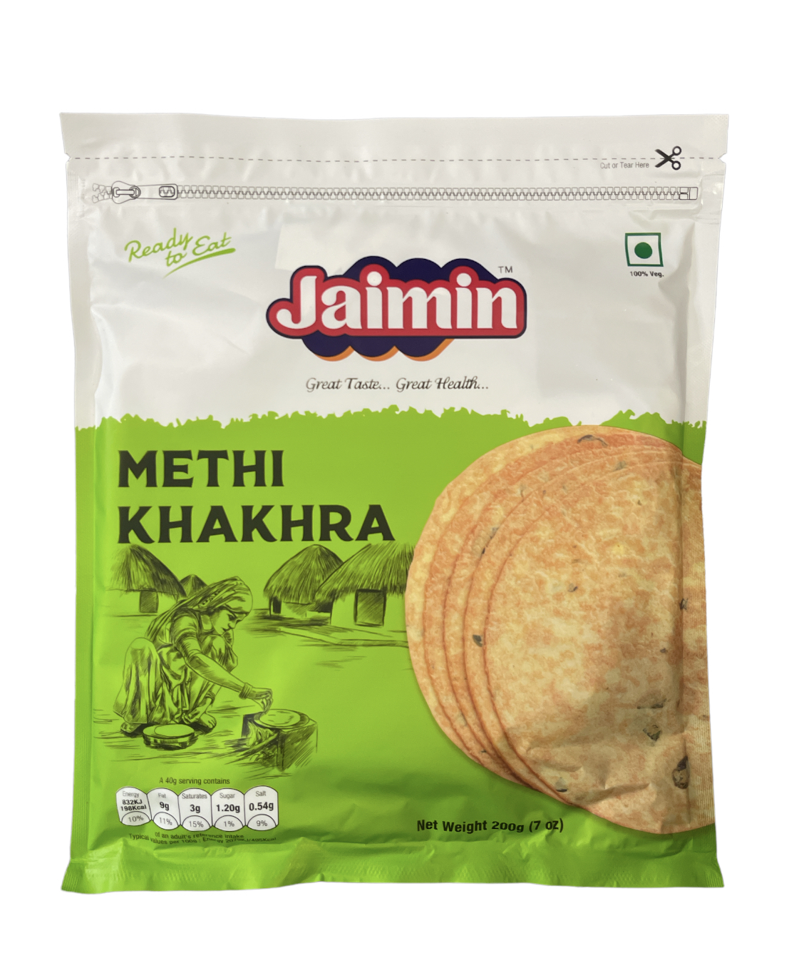 Jaimin Whole Wheat Methi Khakhra  200g