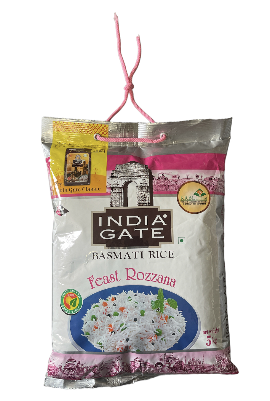 India Gate Feast Rozzana Basmati Rice, 5kg