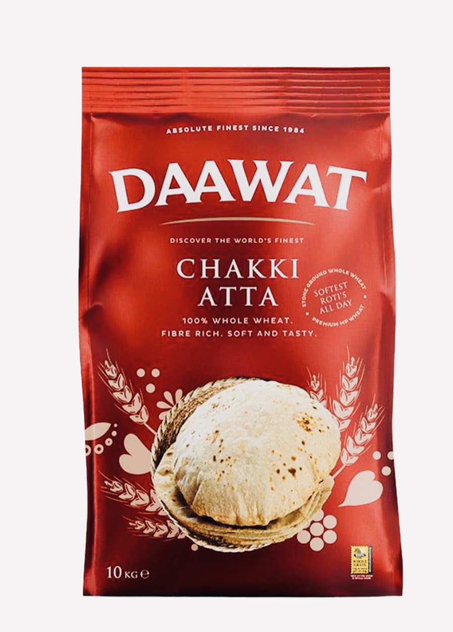 Daawat  Sharbati Chakki Atta Whole Wheat Flour – 10kg