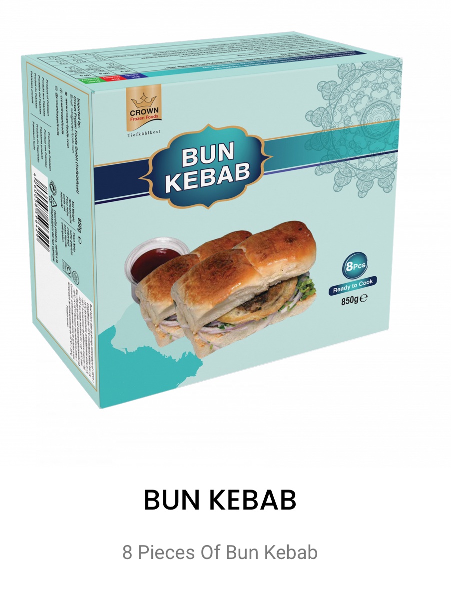 Crown 8 Pieces Of Bun Kebab 850g