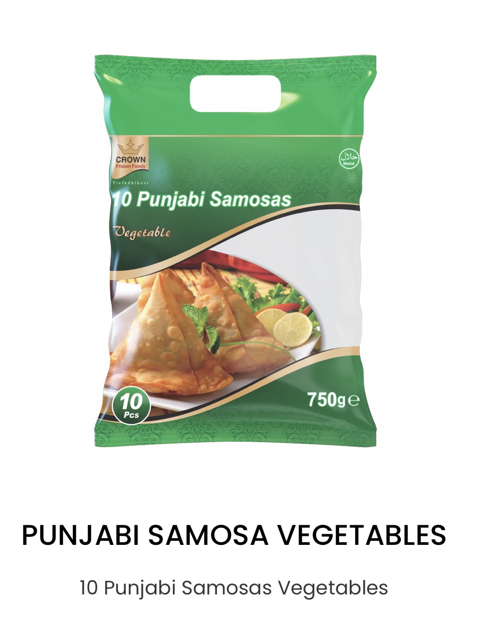 Crown 10 Punjabi Samosas Vegetables 750g