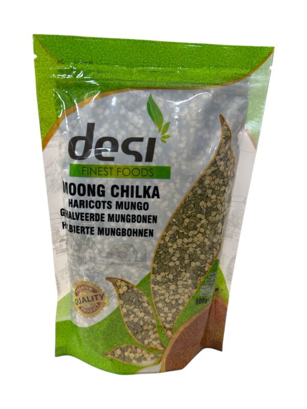 Desi Finest Foods - Moong Chilka (geteilter Grünkern) 500g