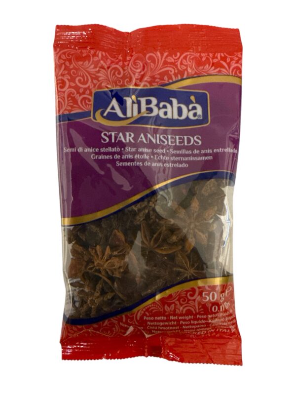 AlBabà Star Aniseeds (Star Anise) (Chakra Phool)(Badian )50g