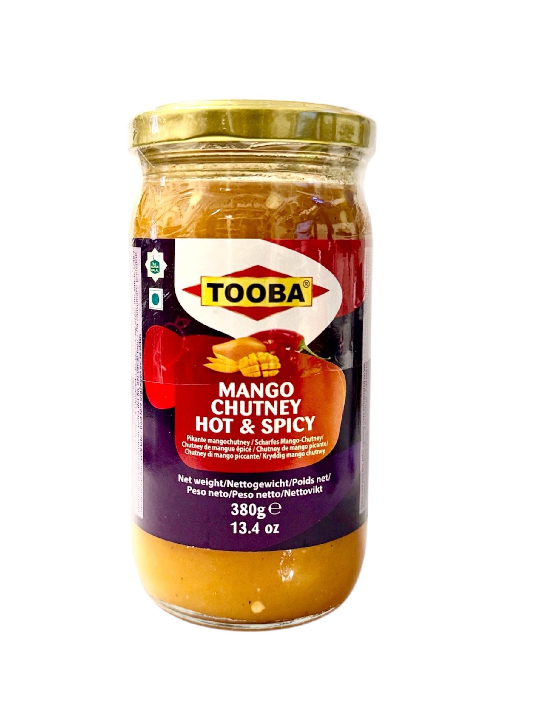 TOOBA® Mango Chutney (Hot & Spicy) 380g