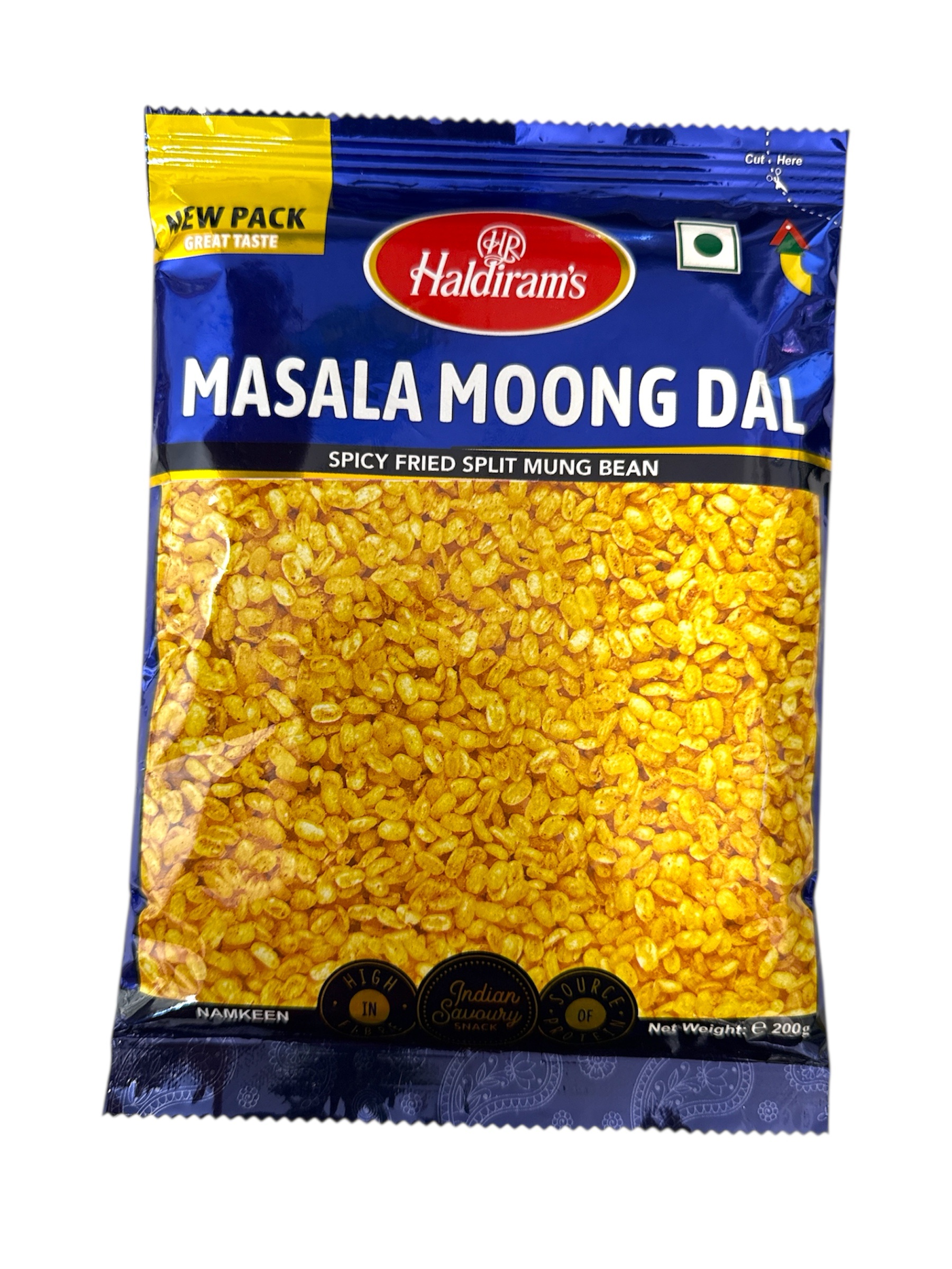 Haldiram’s Masala Moong Dal – Pikant gebratene Mungobohnenspalten – 200g